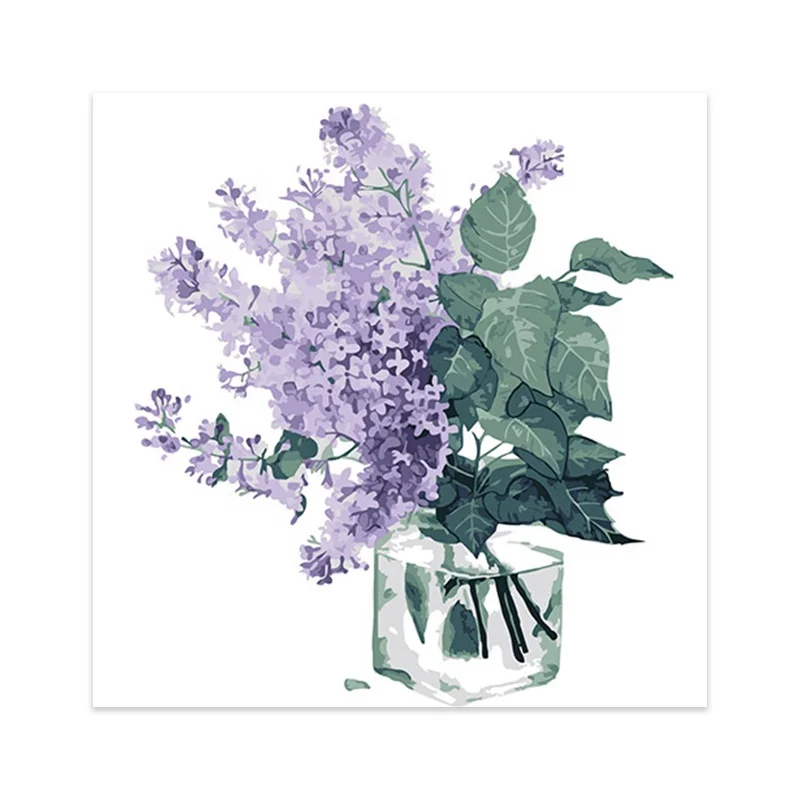 Abstract Vintage Style 100% Pure Hand Painted Wall Pictures rosa multiflora pattern 25*25  digital oil painting