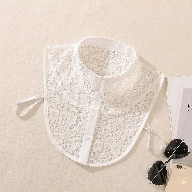 cheap  lace black floral see through decoration collar