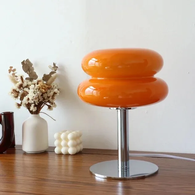 Bauhaus lampe de table candy lamp living room side bedroom donut glass korean sleeping table lamp for living room