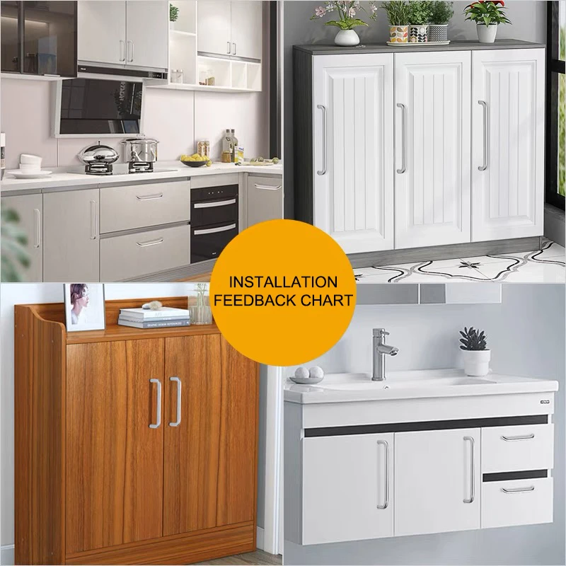 American Stainless Steel Hardware Accessories Bathroom Handle Cabinet Kitchen Furniture  Handles