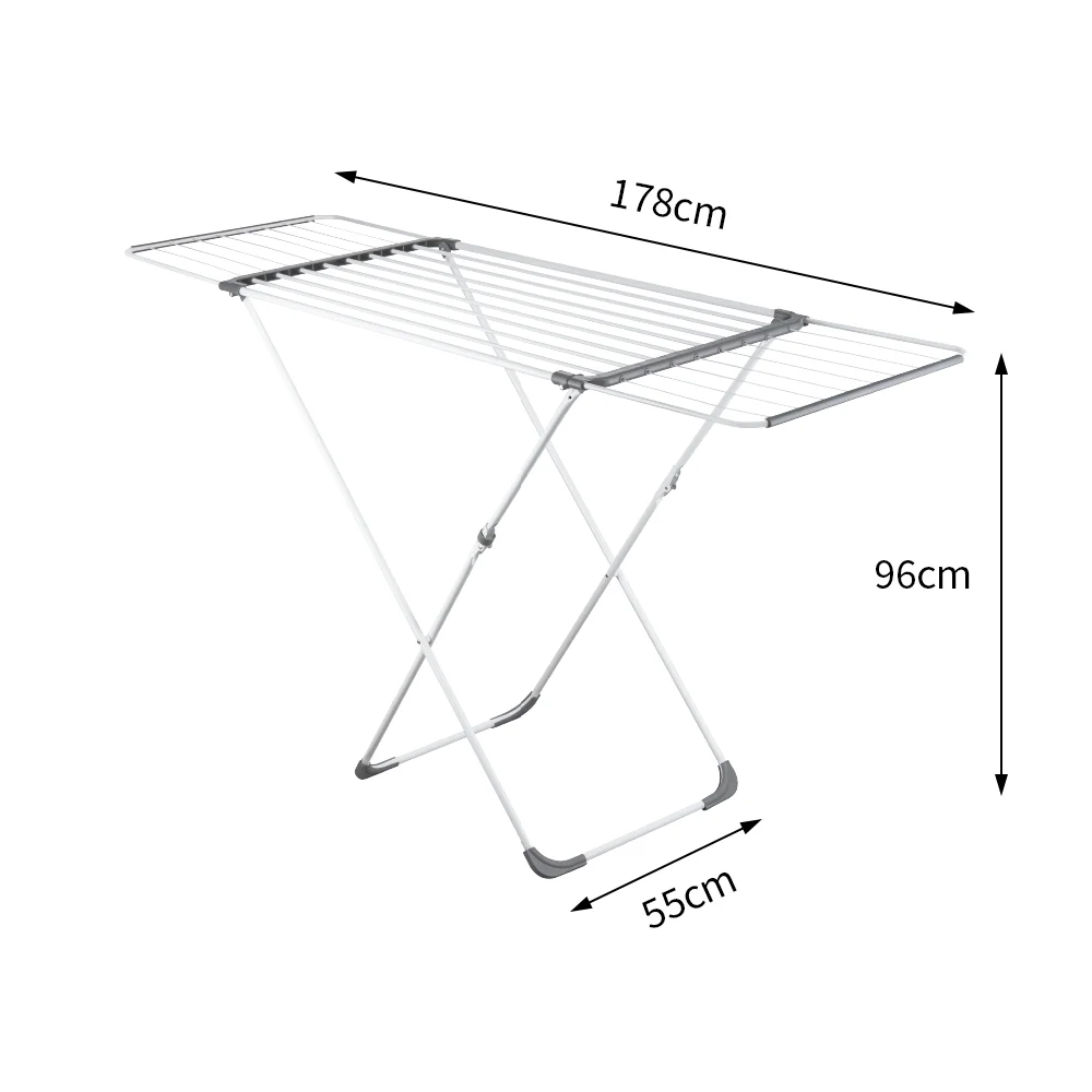 Hot Sale Space Saving Collapsible Laundry Drying Rack Stand Iron Clothes Drying Rack Outdoor