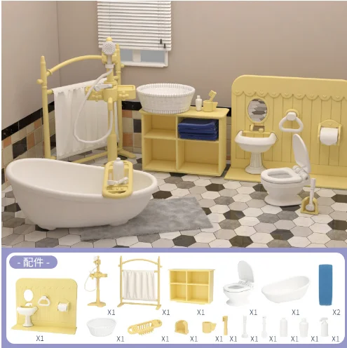 children toys mini play house small scene simulation play house birthday gift net red doll house