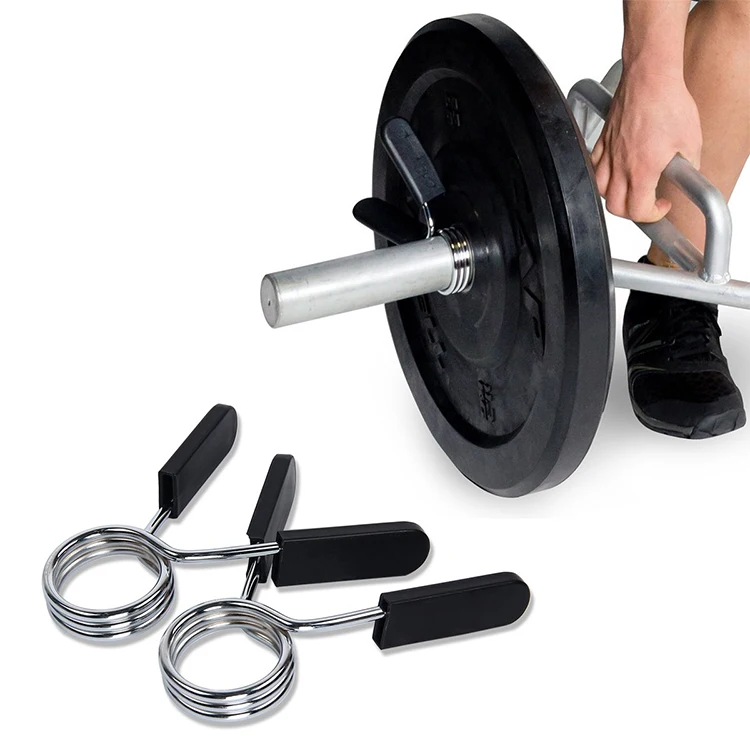 Набор из 2 зажимов для штанги, пружинные зажимы для тяжелой атлетики, пружинные зажимы для ошейников, зажимы для тяжелой атлетики