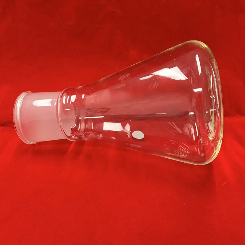  2000 мл Прозрачный Кварцевый заземляющий шарнир Erlenmeyer коническая колба с градиентом