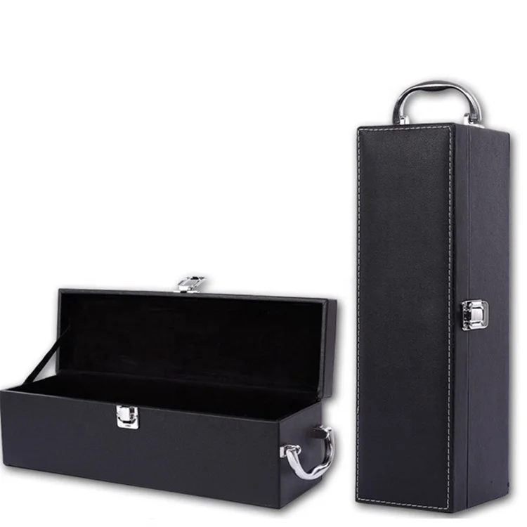 Luxury Wine Wooden Stainless Steel Box Embossing Wine Set Gift Box