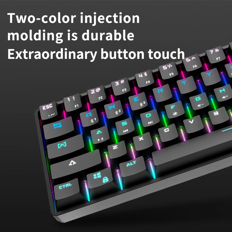 JB61 61 Keys Gaming Wired/Wireless Mechanical BT mechanical keyboard
