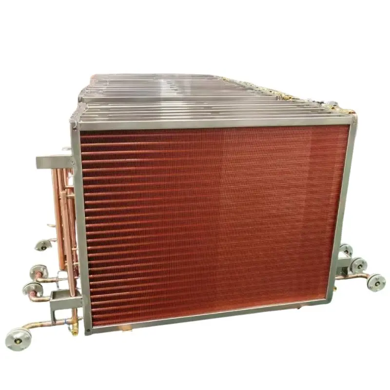 Higher system efficiency copper fin tube coil for Air conditioner