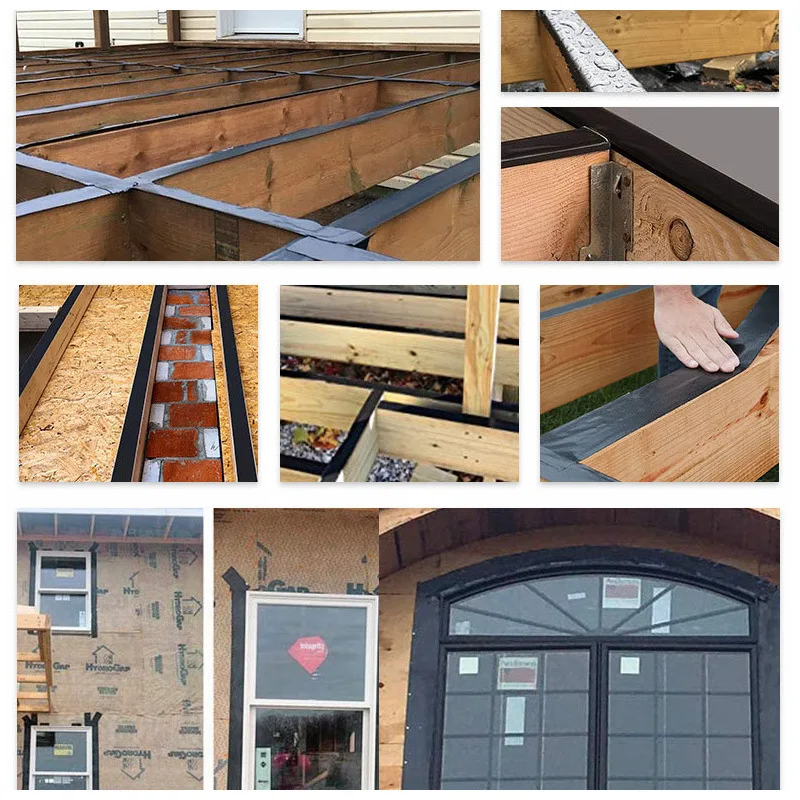 ANTI Hot Selling 5cm X 50ft Self Adhesive Waterproof Beams Board Flashing Butyl Joist Tape For Under Decking Board