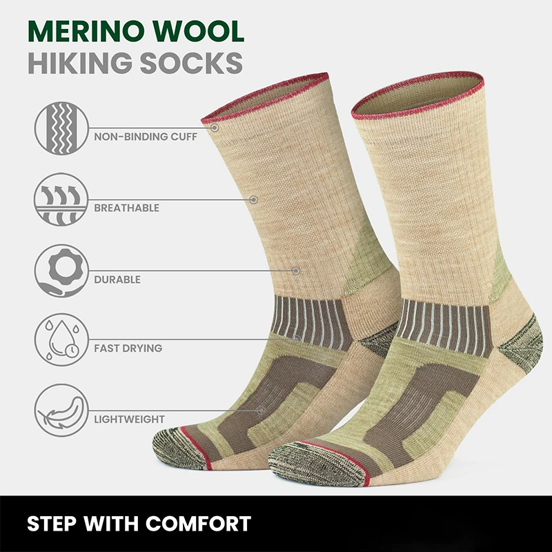 High Quality Merino Wool Hiking Thermal Socks