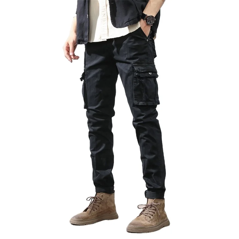 hot selling 2021 mens cargo pants men pantalon streetwear trousers celana kargo pant with side pockets