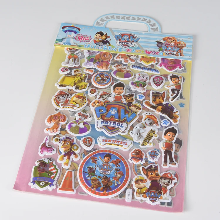 Wholesale custom 3D size cute girl princess skirt plastic stickers decoration puffy bubble stickers