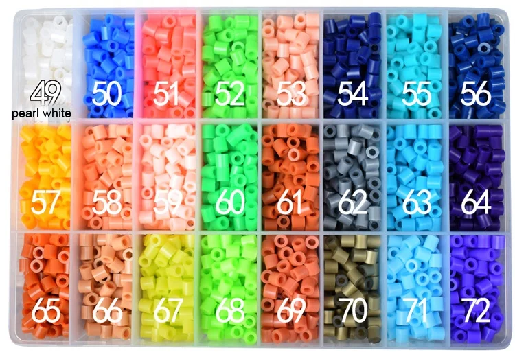New designed box packing kids cheap diy hama beads 5mm