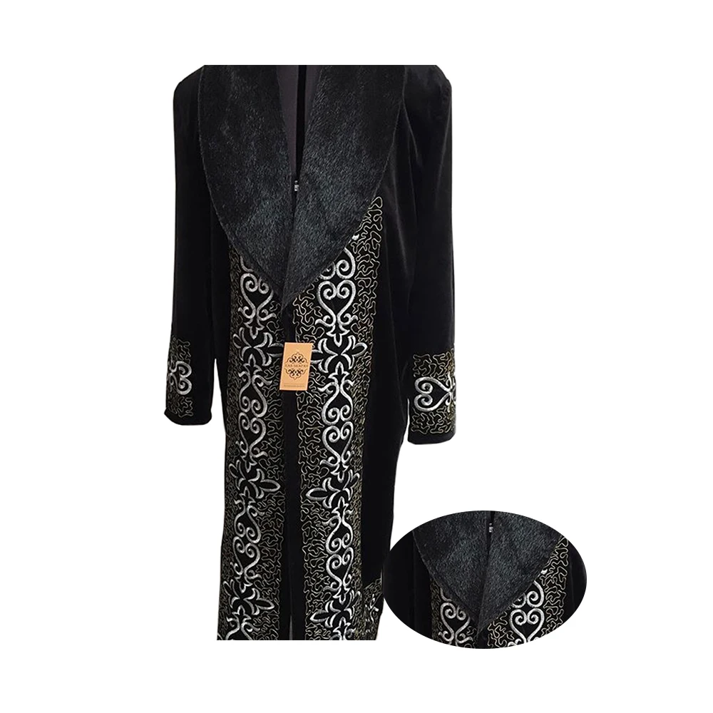 
Faux Fur Collar Fasional Tradition Outer Wear Man Clothing 