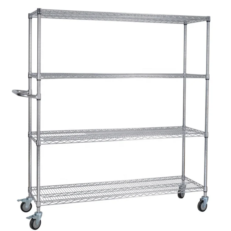 3-Shelf Adjustable Heavy Duty Shelf 3-tier Storage Shelving Unit Metal Organizer Wire Rack Kitchen Toilet Storage Shelves