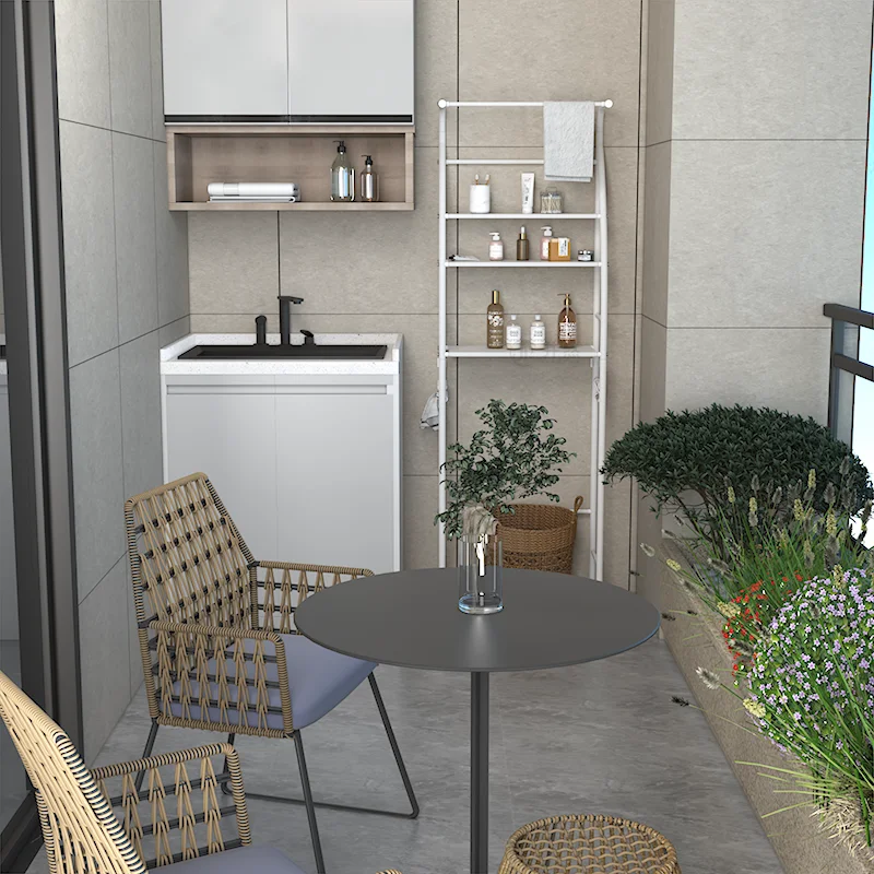 metal and steel vertical bathroom storage rack toilet cabinet and washing machine storage rack with dryer for SMAll Space