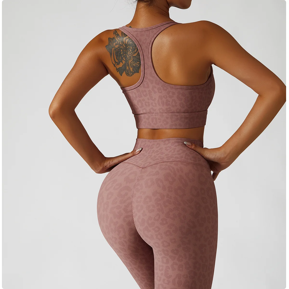 2022 New Animal Print Seamless Fitness Yoga Wear Sexy Push Up High Impact Women Sports Bras