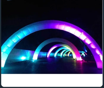 Wholesale Inflatable LED Lighting Arch Tube Pillar Star Wedding Event Advertising Inflatables for Decoration Outdoor