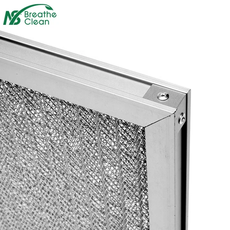 
Industrial Washable Synthetic Fiber Pre Metal Mesh Plate Air Filter 