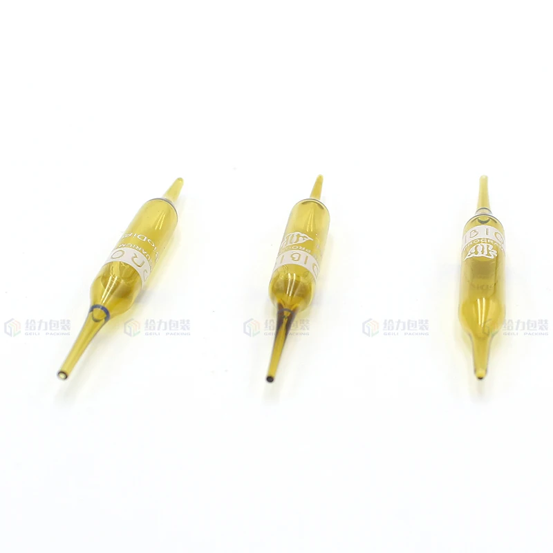 Factory Supply Special Sharp Double Pointed Glass Ampoules of 2ml