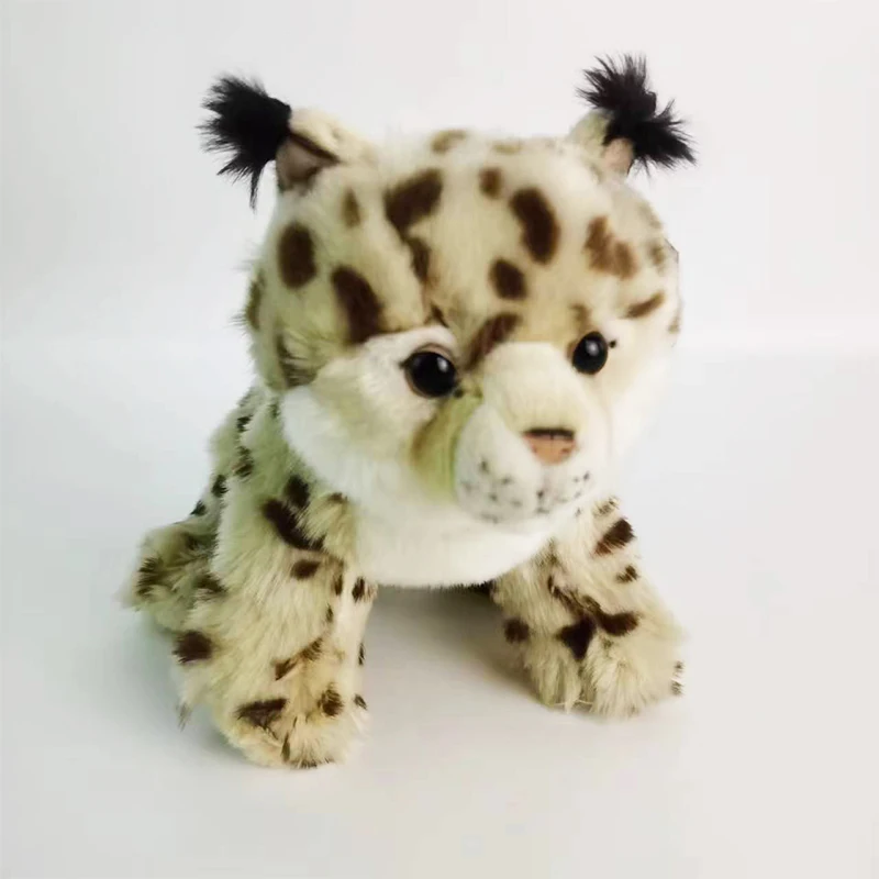 Kawaii Lynx чучело животных реалистичные милые игрушки с леопардовым котом