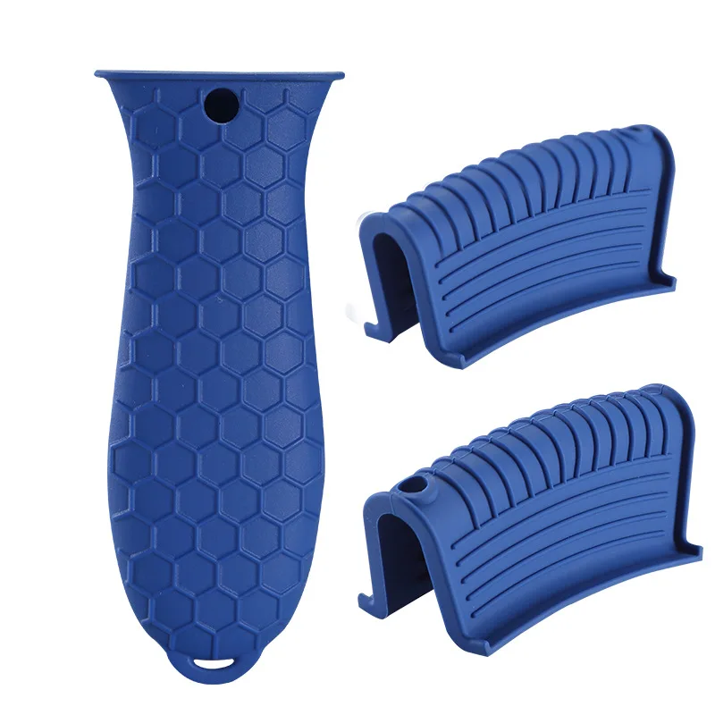 Real Factory Wholesale Silicone Heat Resistance Handle Cover Hot Handle Holder Heat Resistant Pan Handle Covers
