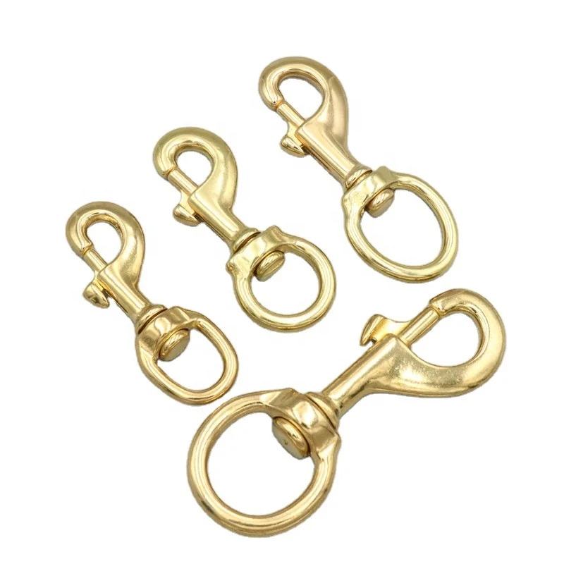 Heavy Duty Bronze Brass Flagpole Snap Hooks Flagpole Clips for Rope Flag Snap Swivel Hooks