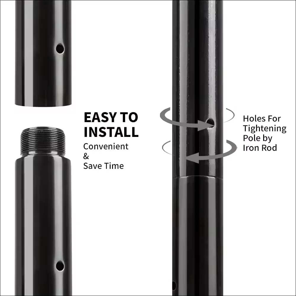 Fitness Bar Removable Stripper Dancing Pole,Portable Adjustable Height Spinning Dance Stripping Pole.
