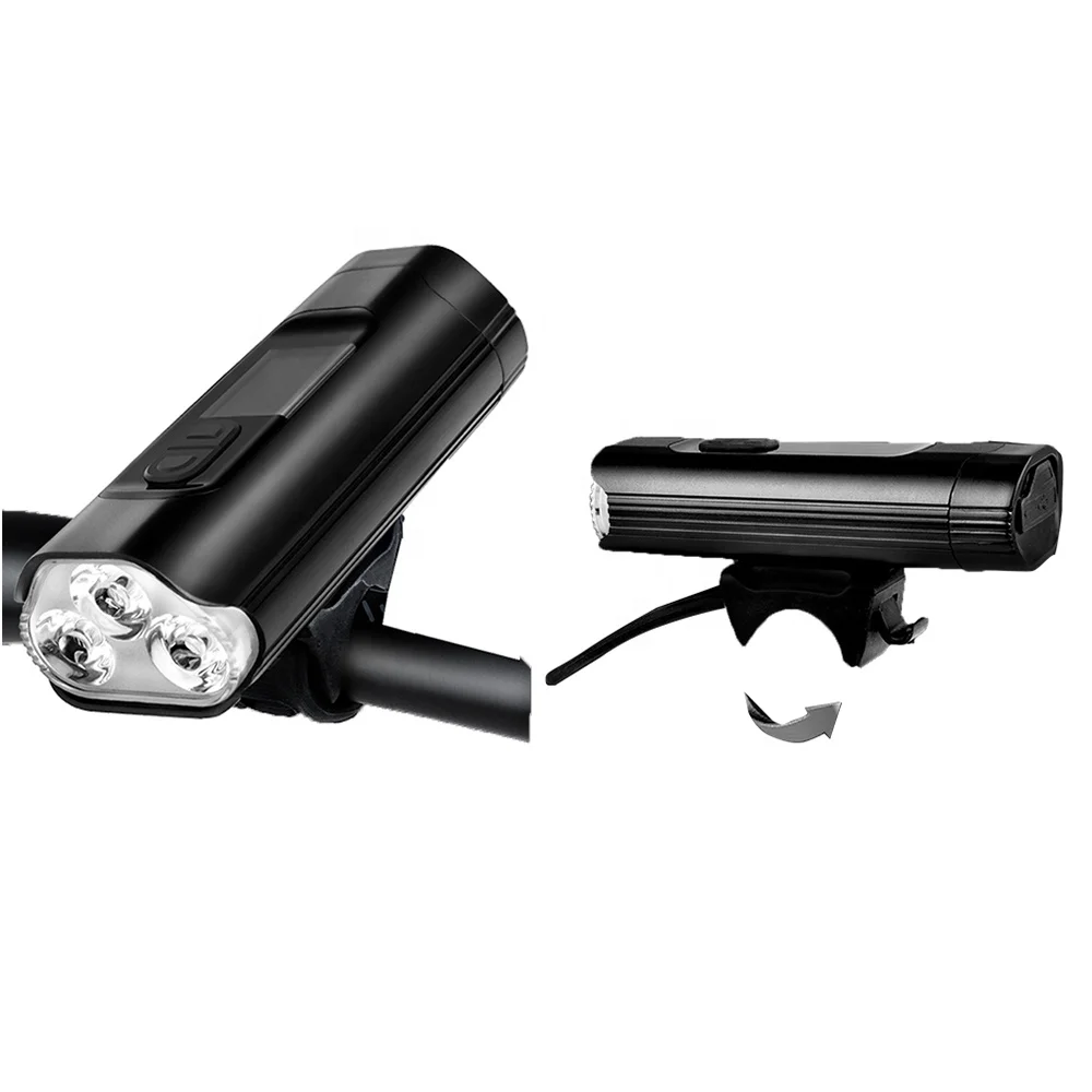 Ultra Bright 1600lumen Type C Rechargeable Bicycle Accessories Light Cycle Front Lamp Powerful LED Bike Light Black Waterproof