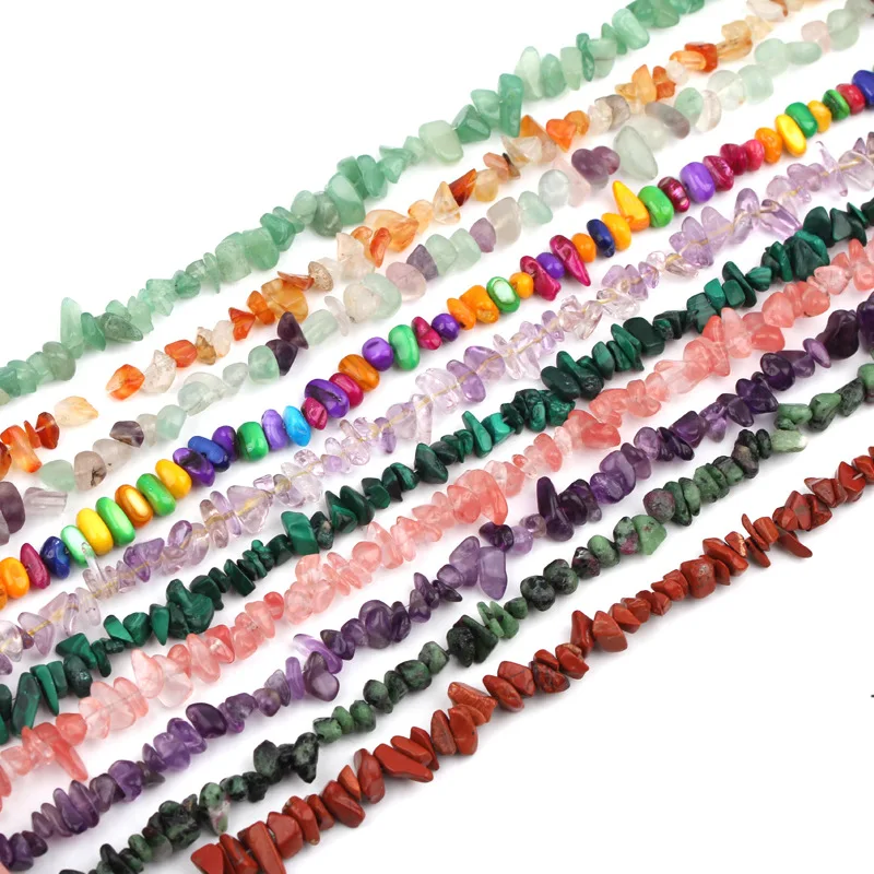 New Irregular Real Stone Beads Mix Natural Crystals Freeform Chip Gravel for Bracelet Making