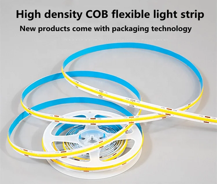 Гибкая светодиодная лента COB High CRI90 Dot free 24 в 480 светодиодов/м IP20 8 мм ширина 5
