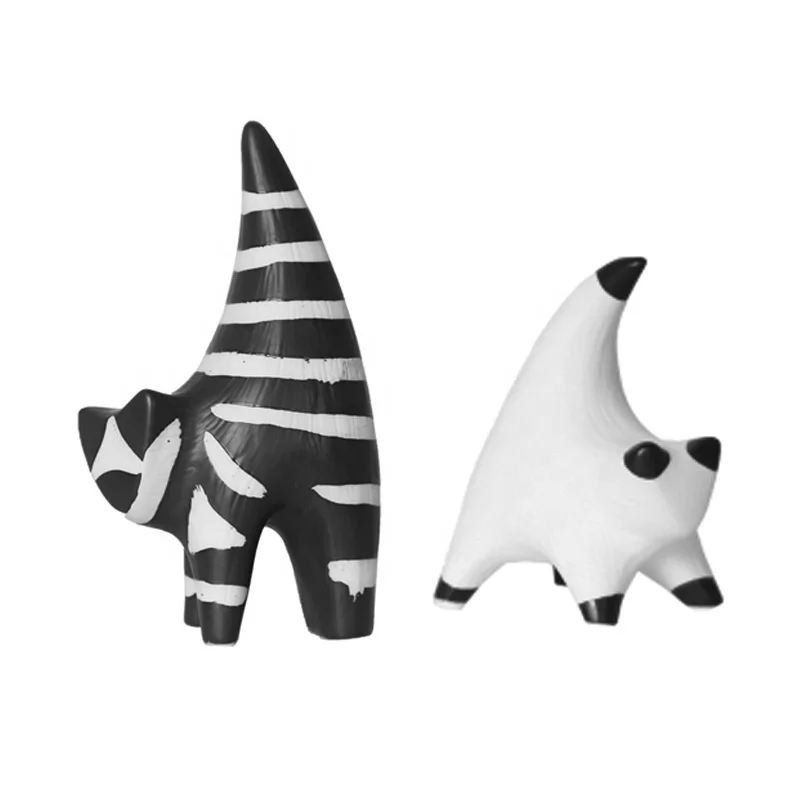 New Arrival  Cute  Yoga Pose Cat Figurines Kids Gifts Animal Design Figure Resin Cat Statue