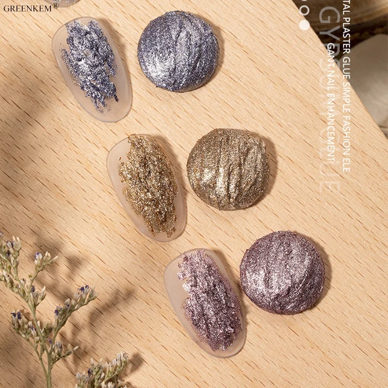 Nail Art Emboss Sculpture Carving Gel Private Label 4 Colors Gypsum Color Paint UV Nail Gel Metallic Painting Gel Polish