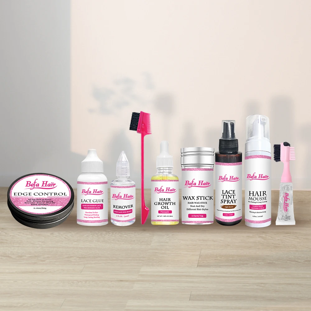 Hair Style Tool Edge Control Hair Gel,Lace Tint Mousse Lace Glue Pen,Hot Comb Hair Wax Stick Lace Glue Wig Install kit
