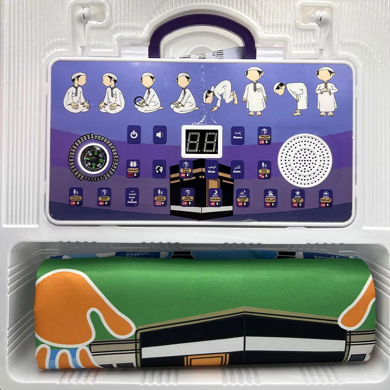 SA20 Islamic product Smart Interactive Prayer Kit with Earphone Children Learning Prayer Toys sejadah muslim kit with mat