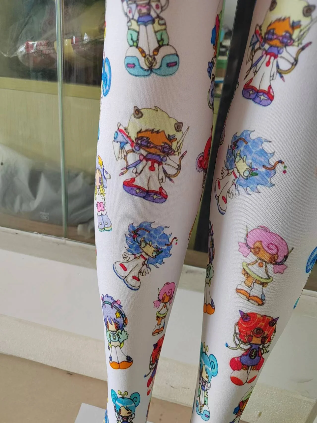 Wholesale 360 Custom Printing Stylish Summer Thin Digital Print Wild Flower Butterfly Print Patterned Girls Women Pantyhose