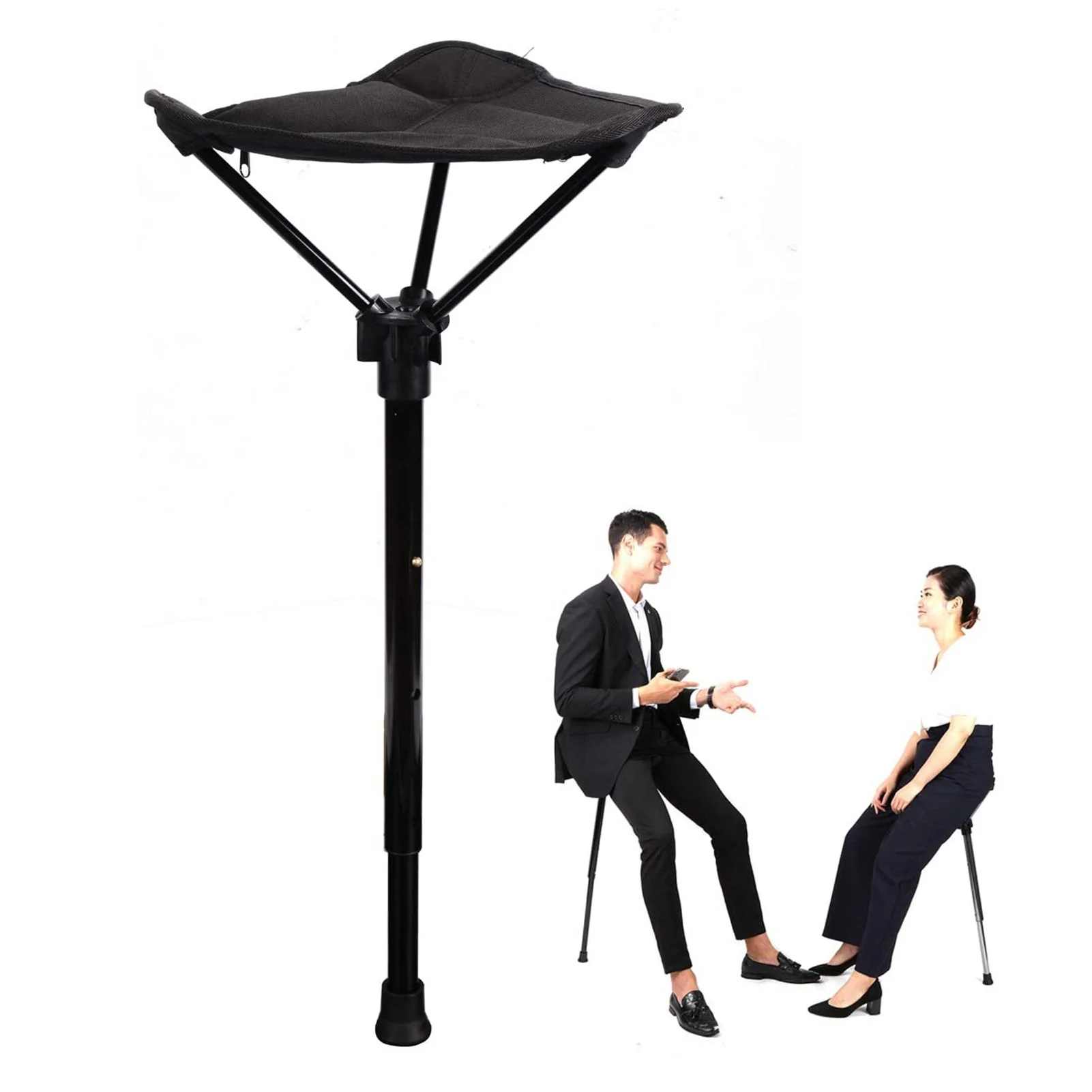 Line up portable rest stool Adjustable Telescopic Folding Stool portable High Single Leg Chair Outdoor Camping Chair