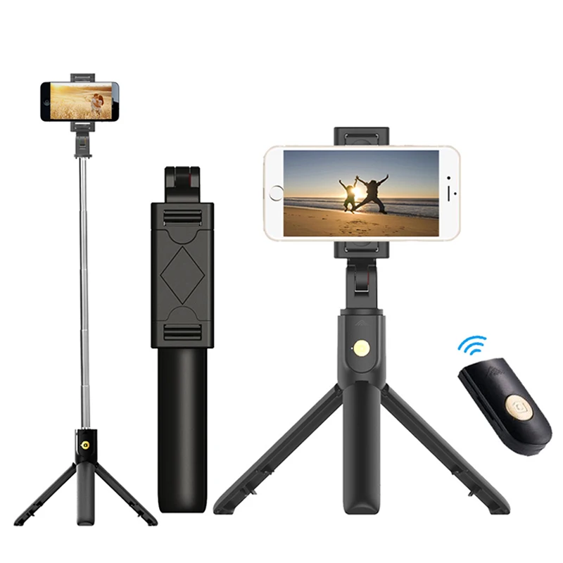 K07 Selfie Stick Mobile Phone Extendable Monopod Stand Holder Camera Tripod With Wireless Remote for Smartphone