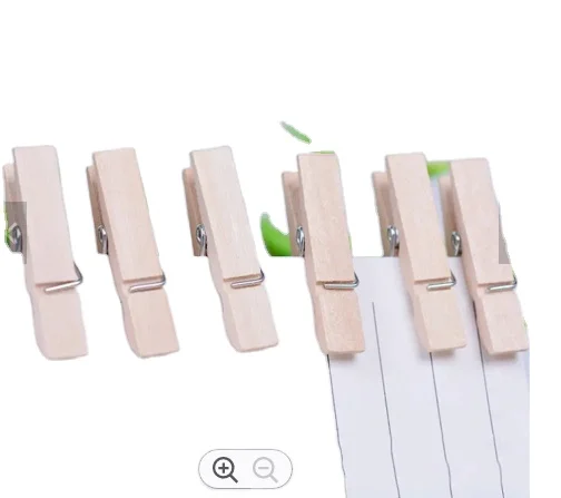 50 PCS Clips 25mm 35mm Mini Wooden Clothes Photo Paper Peg Pin Clothespin Craft Clip Mixed color