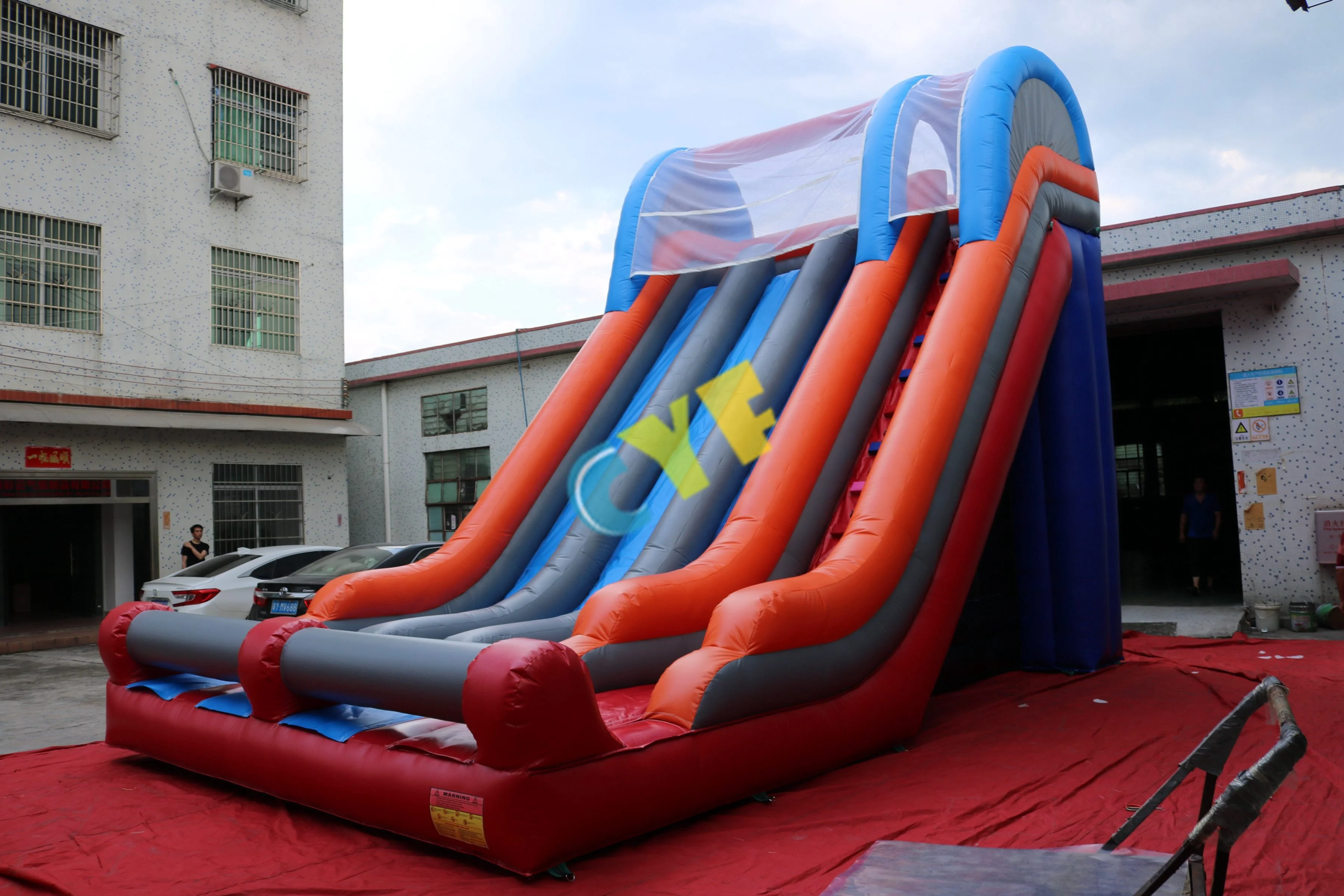 inflatable costume 3 lanes slide Commercial grade slide For Amusement park
