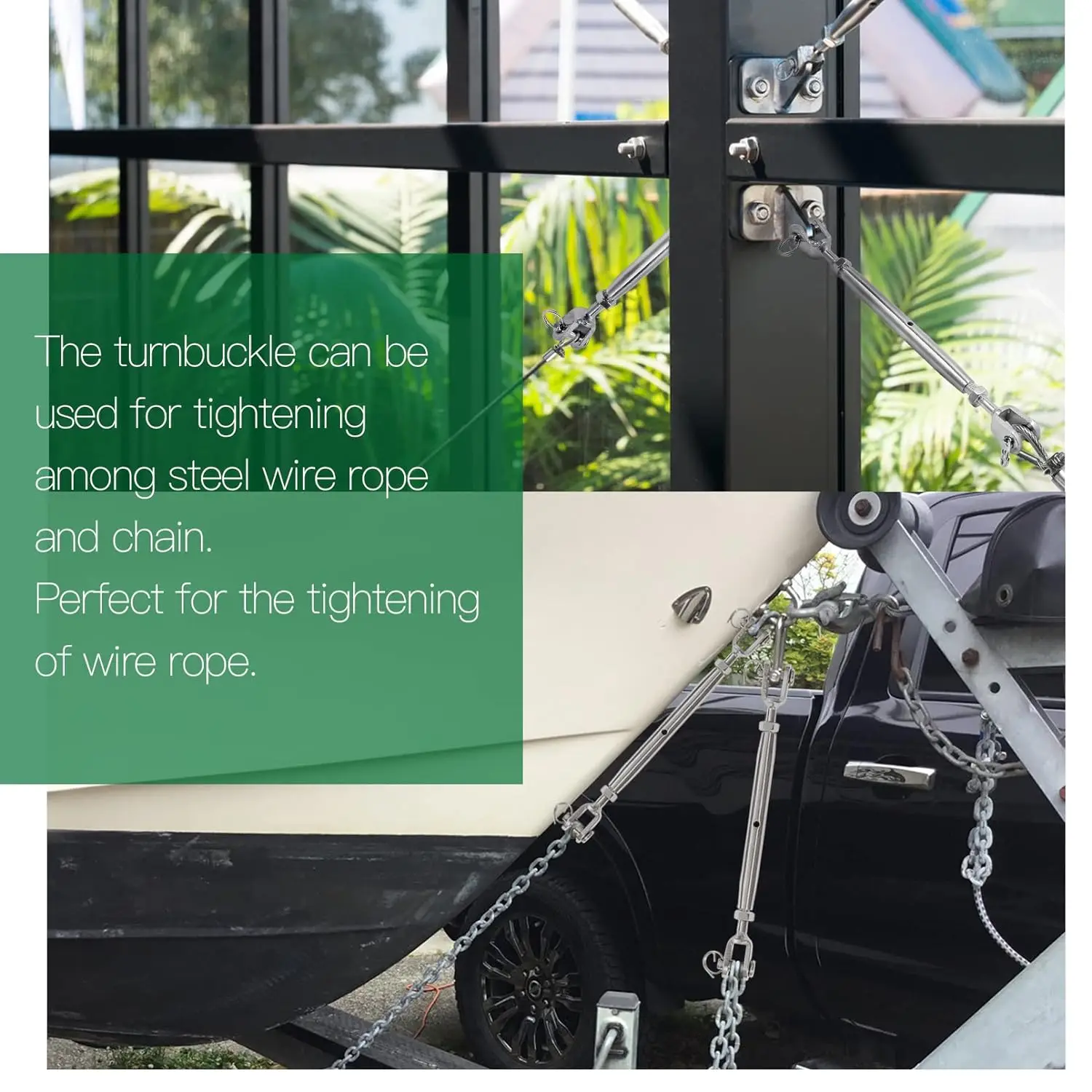 M6 Turnbuckle Stainless Steel Jaw and Jaw Turnbuckle