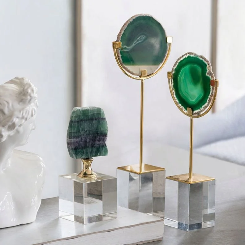 Europe type originality natural crystal flower places a porch of contemporary villa sitting room TV ark to live in adornment