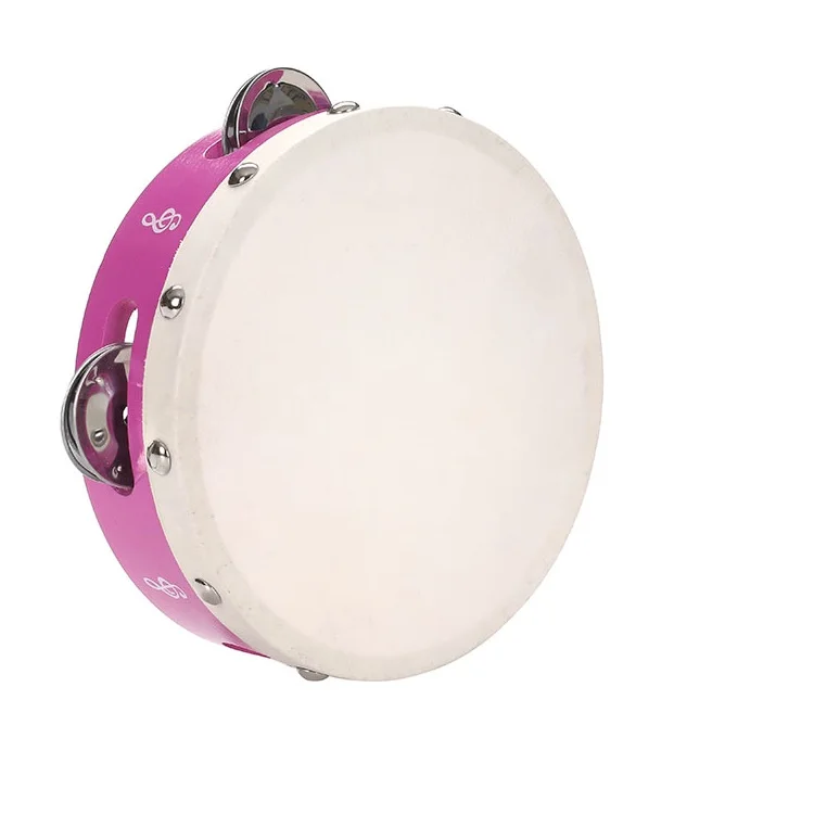 Wood Plastic Toy Tambourine Customized New Style Tambourine toy Drum