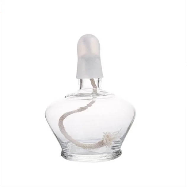 Transparent Classic Empty Glass kerosene Oil Bottle Laboratory Alcohol Burner Lamps