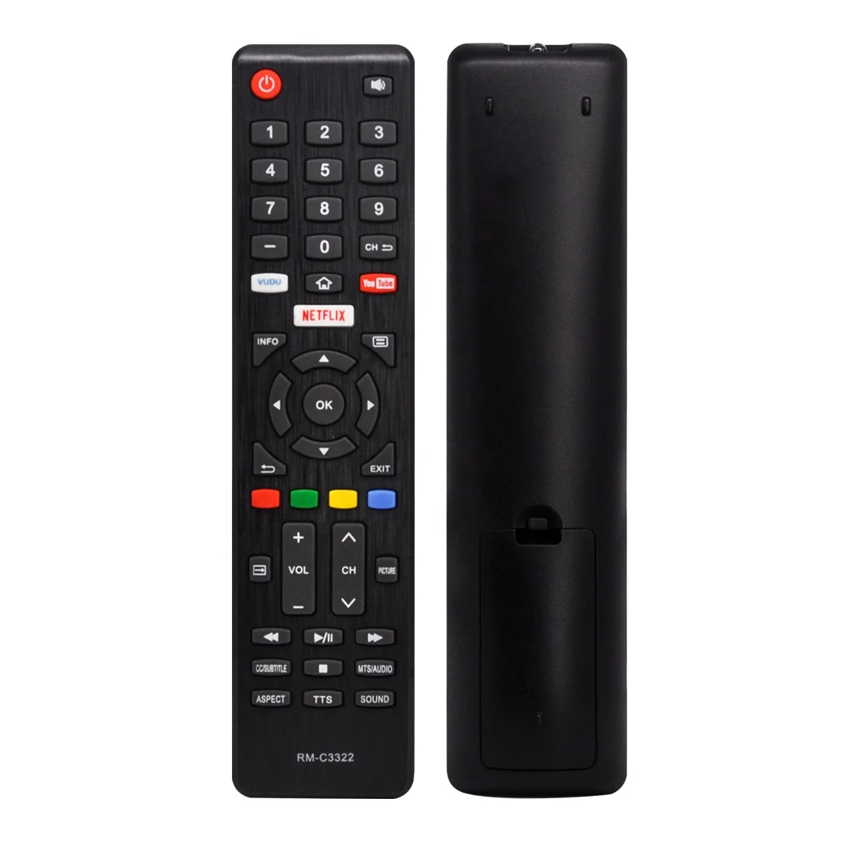 JVC RM-C3322 LT-65MA877 MTC MUAV5555Y-65864 Element E4SFT5517 Full-hd LCD HDTV RM-C3322 TV Remote Control