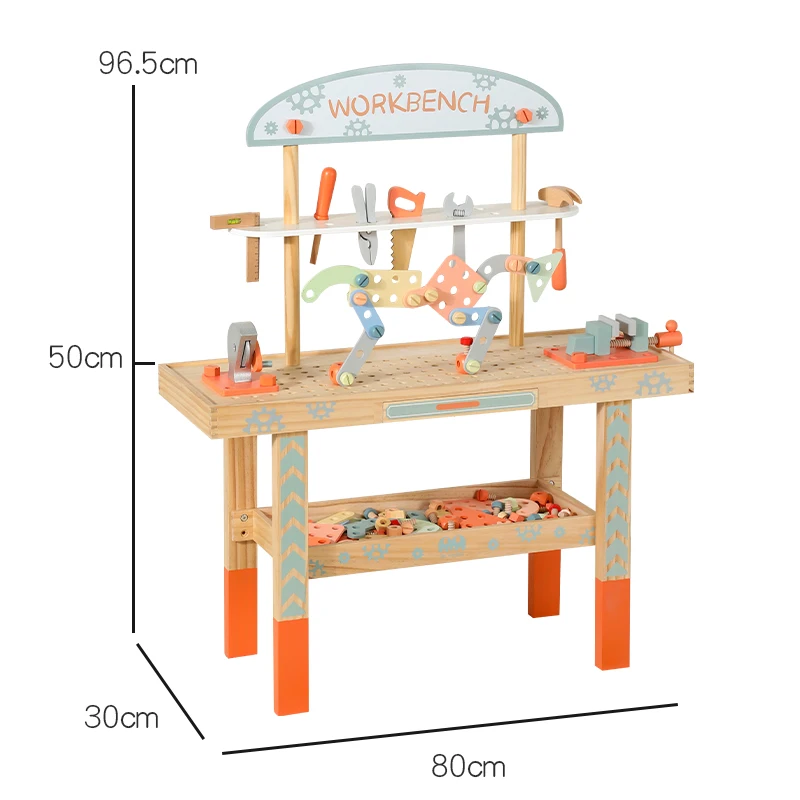 Pretend Play Toy Toddler Hand Skill Exercise Workbench and Tool Box Toy Set Tool Bench Toy for Kids