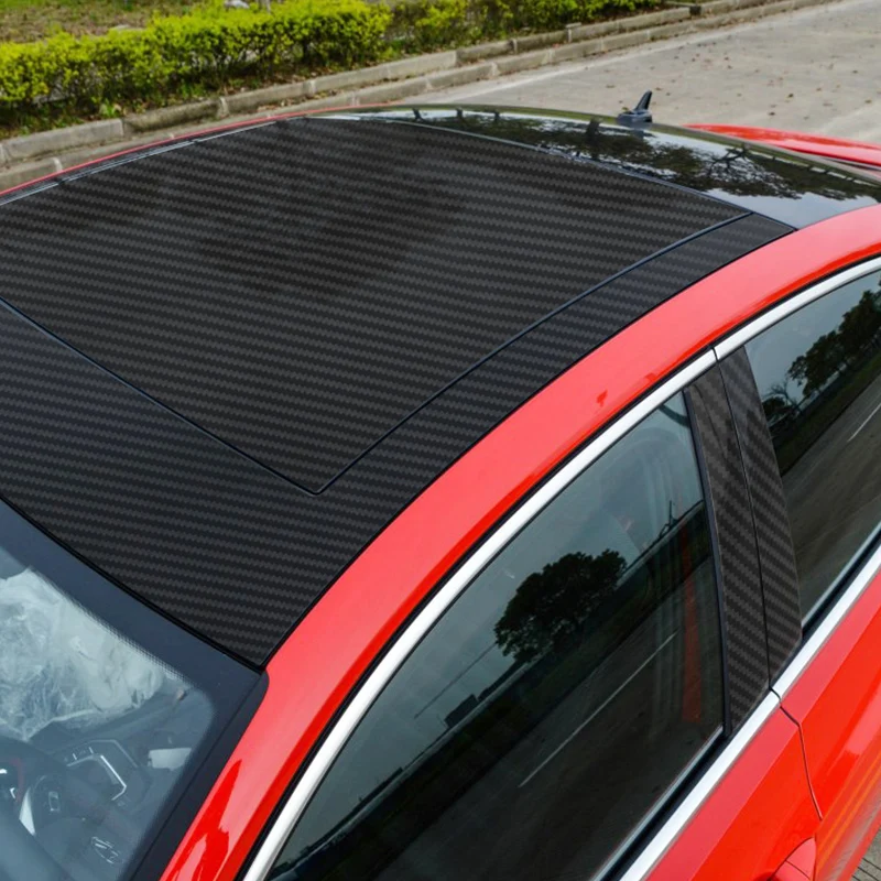 1.27cm*30cm Carbon Fiber Vinyl Car Wrap 3D Black Carbon Ultra High Gloss Easy Install Carbon Fiber Film Roll