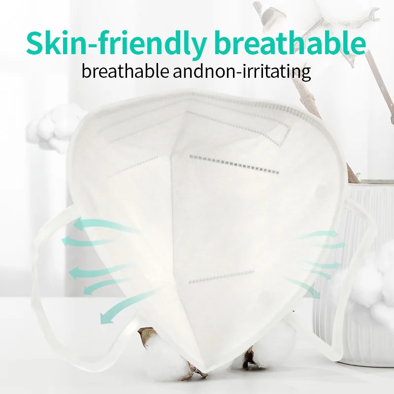 
Best Sale ffp2 Waterproof Disposable Protective 5 Layers Face Mask Dust 