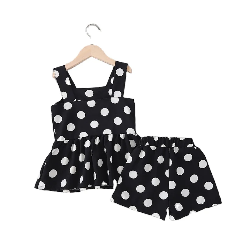 Wholesale latest designs korean fashion style newborn baby clothes sets girls girls summer clothing set kid