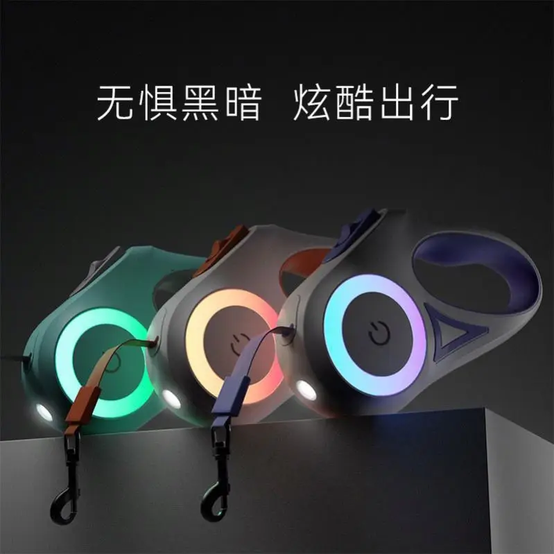 and Collars Plastic Ribbons Orange Purple Animal Green 3M/5M Nylon Dogs Easy and Simple To Handle Retractable Dog Leashes M23