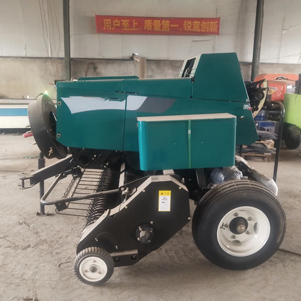 China Straw Bundle Wrapping Machine Baler Compress Machine Grass Wheat Straw Bundling Machine